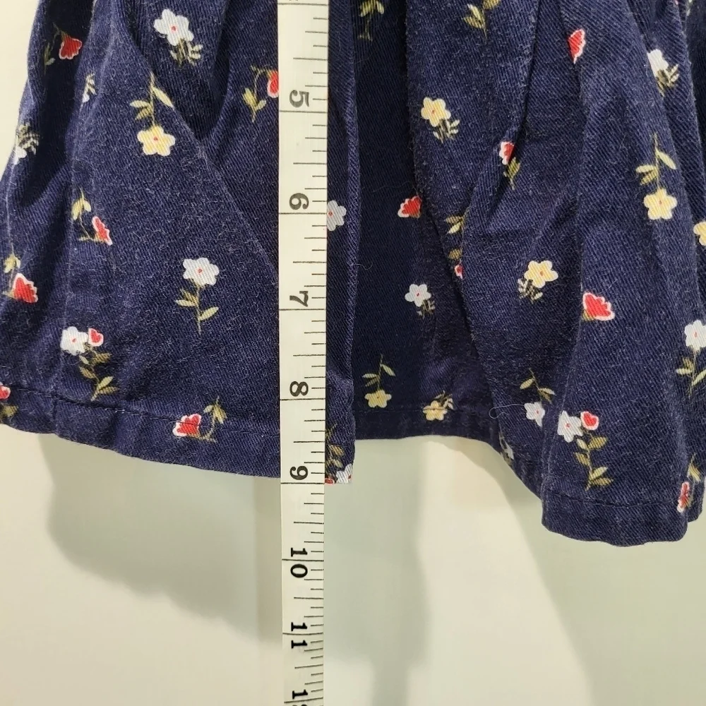Vintage McKids Skirt‎ Toddler Girl 18 Months Floral Buttons 90s